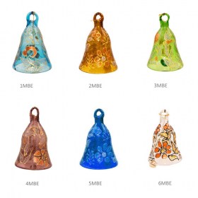 Decorated Medium Glass Bells