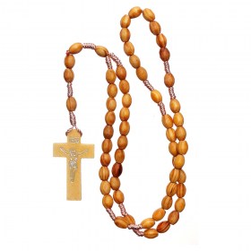 Wood Rosary Oval Beads